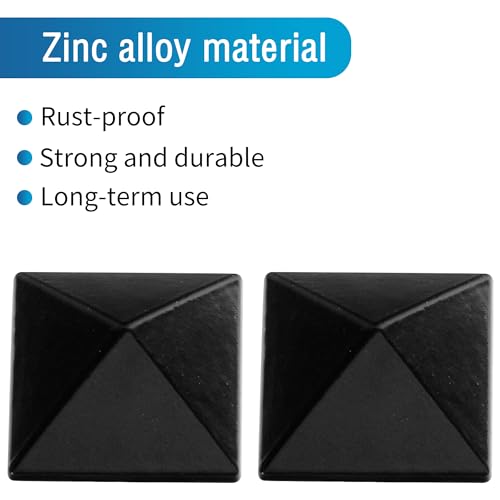 Shupakul 18 Pcs Snowboard Stomp Pads- Pyramid Studs Snowboard Grip Stomp Pad- Anti-Slip Ski Snowboard Stomp Pad Mat, Provides Extra Grip for Snowboarding (Black) - Image 3