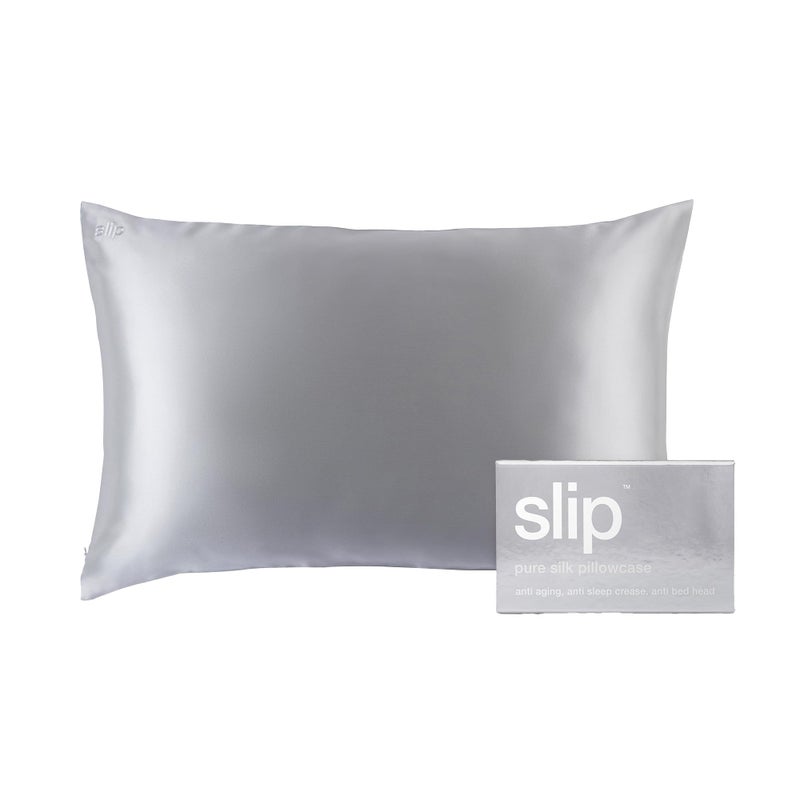 SLIP Queen Mulberry Silk Pillowcase  100% Pure Silk  22 Momme  Navy  20 x 30 Inch - Image 4