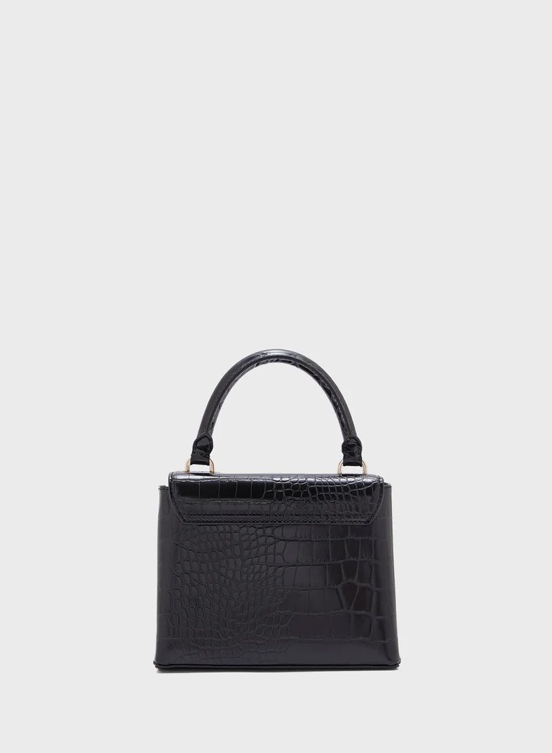 تيد بيكر Aynaya Imitation Croc Top Handle Satchels