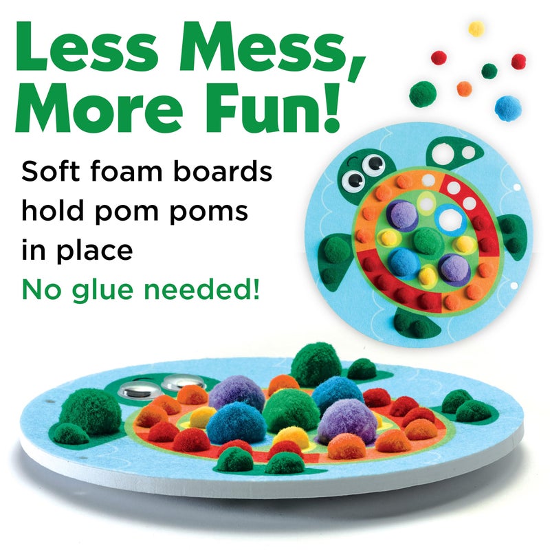 Creativity for Kids Pom Pom Pictures: Animals - Preschool Learning Activities, Sensory Toys for Toddlers, Toddler Arts and Crafts for Ages 3-5+ - Image 4