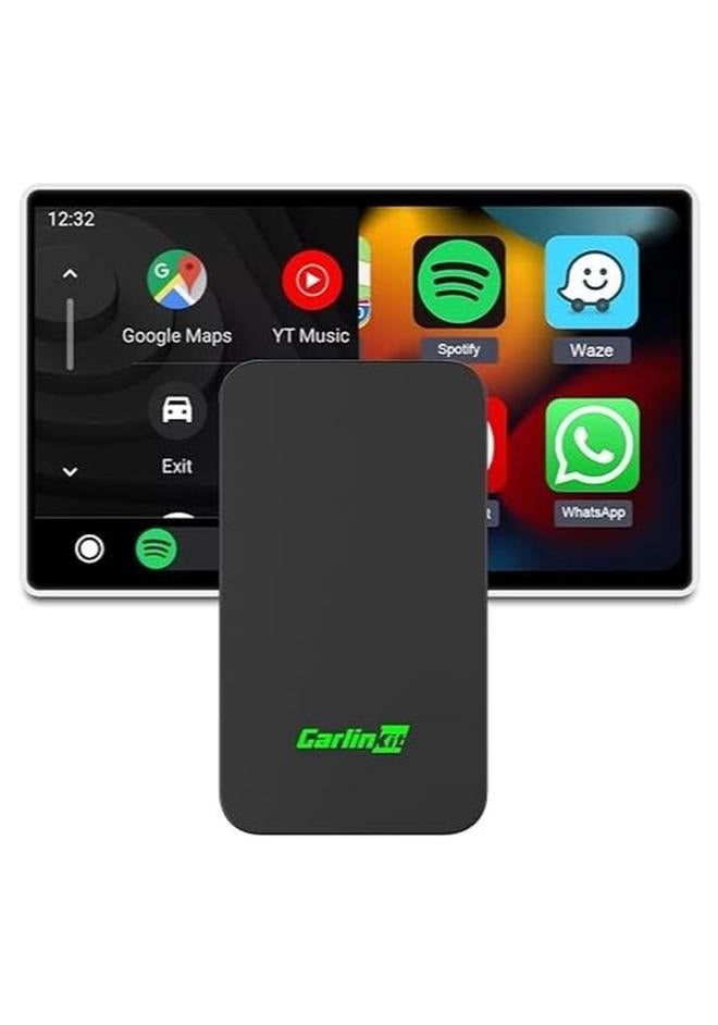 Carlinkit 2Air Wireless Adapter for CarPlay/Android Auto - Ultimate Performance: Unbeatable Stability, Low Latency, Siri/Google Assistant, Compatible with Wired CarPlay/Android Auto Vehicles - Image 1