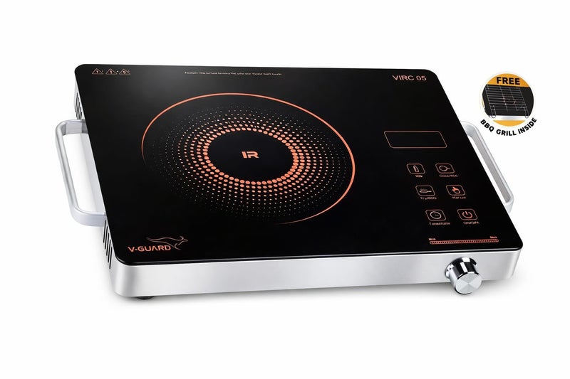 V-Guard Infrared Cooktop 2000w | Touch Control | Low/High Votage Cut off | 4KV Surge Protection | Compitable for all Cooking vessels| Digital Display |VIRC 05| - Image 2