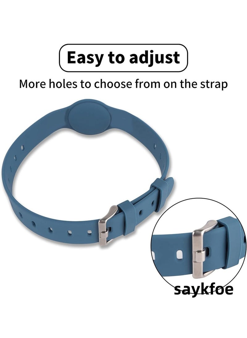 saykfoe 1 Pcs Compatible for Air-Tag Collar, Waterproof Silicone Anti-lost Cat and Dog Collar, Suitable for All Kinds of Cats, Dogs and Other Animals (Black, M(350*40*12*3mm))  - Image 5