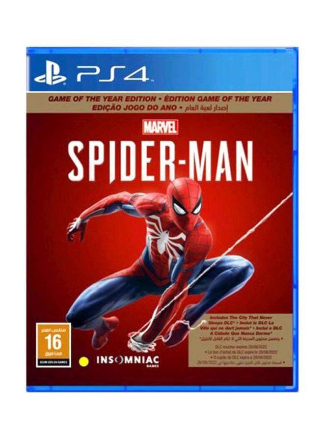إنسومنياك جيمز لعبة الفيديو Marvel Spider Man (إصدار المملكة العربية السعودية) بالإنجليزية/ العربية - مغامرة - playstation_4_ps4 - Image 1