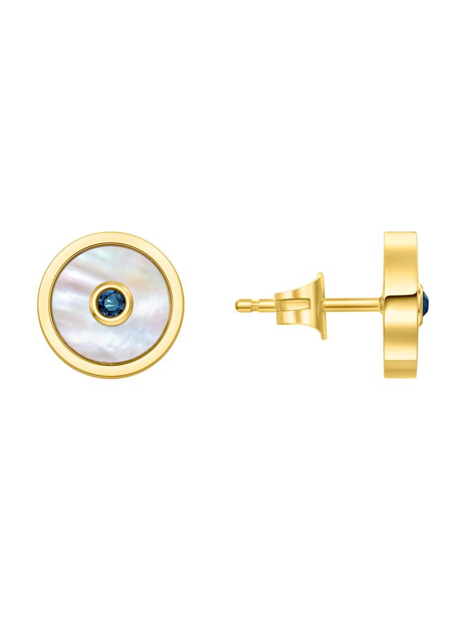 POLICE Fulgurant Earring for Women Gold Plating with Mother of Pearl - Image 1