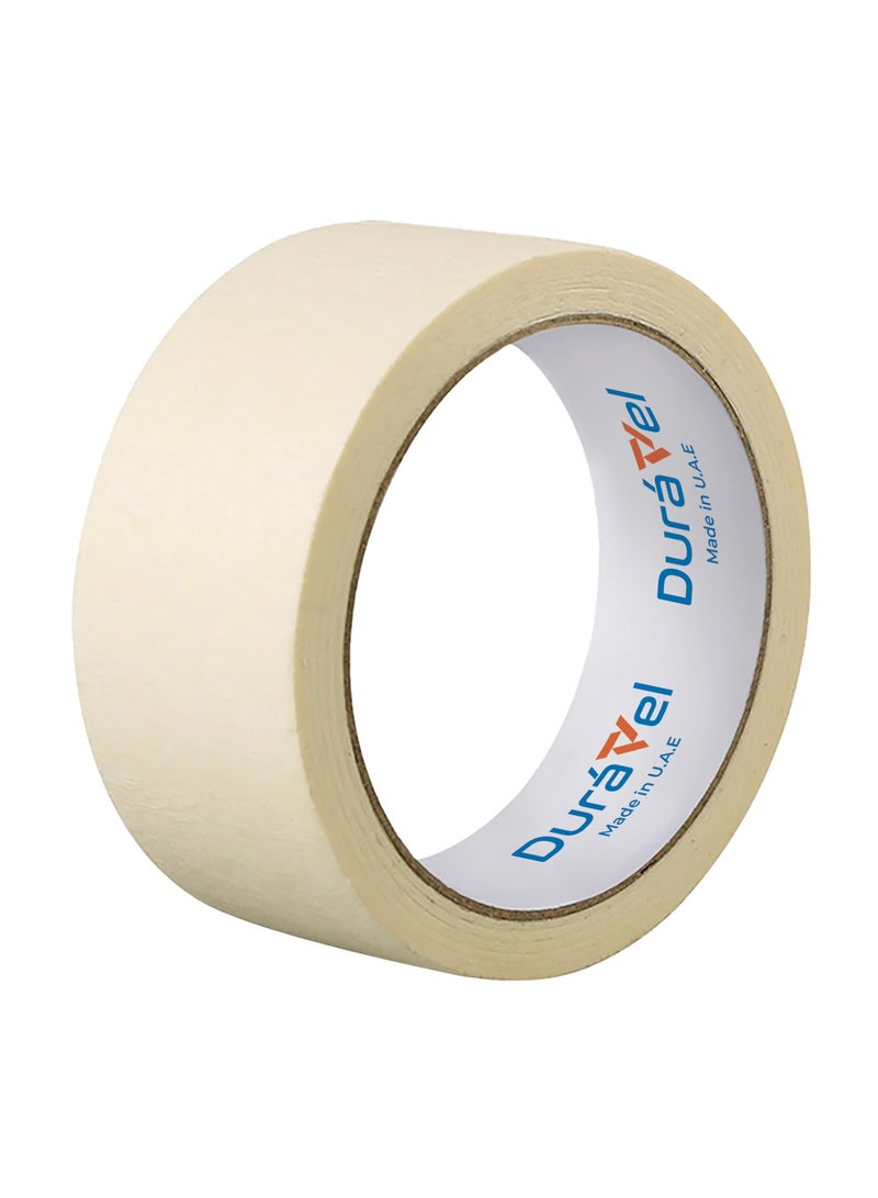 Duravel Duravel Premium Masking Tape 2Inch X 20Yards General Purpose Paper Tape For Painting, Marking, Gardening, Packaging, Artworks, Schools, Office, Automobile Garage, Factory, Industrial Uses (1 Roll)  - Image 1