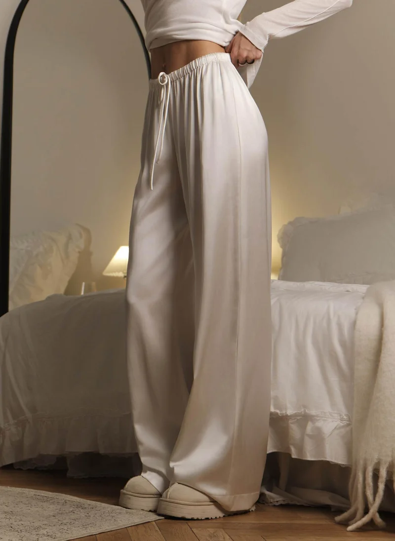 ليتشي بنطلون فضفاض من الجيرسيه الناعم