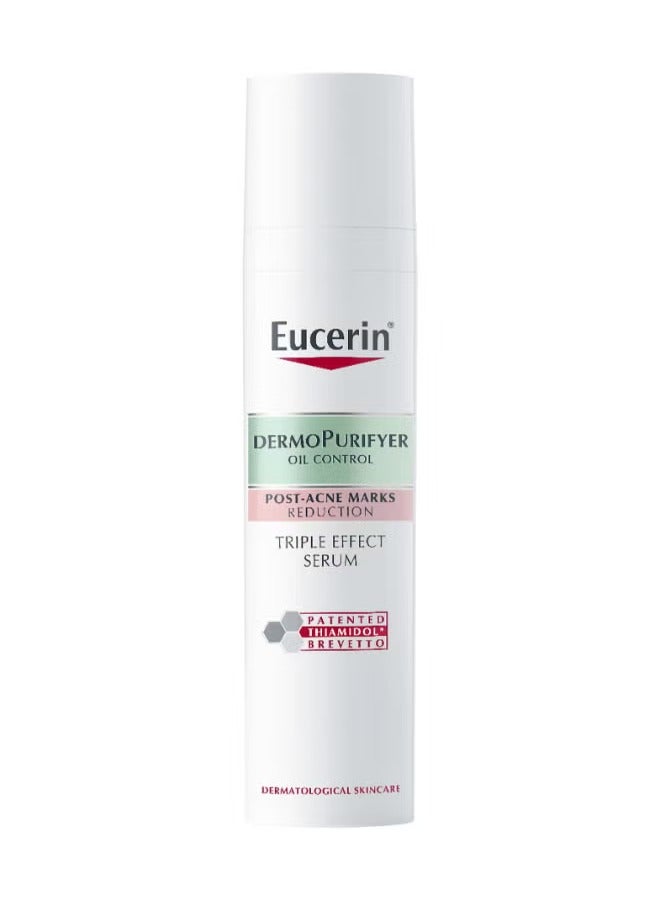 Eucerin سيروم الوجه ثلاثي التأثير للتحكم في الزيوت من ديرمو بيوفايير، 40 مل، لمسة نهائية غير لامعة طويلة الأمد - Image 2