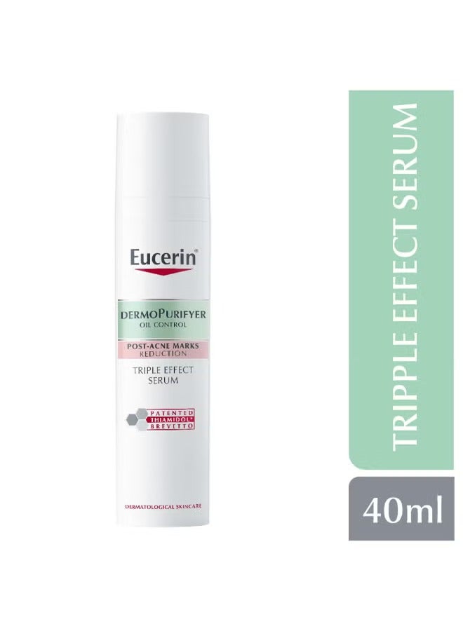 Eucerin سيروم الوجه ثلاثي التأثير للتحكم في الزيوت من ديرمو بيوفايير، 40 مل، لمسة نهائية غير لامعة طويلة الأمد - Image 4