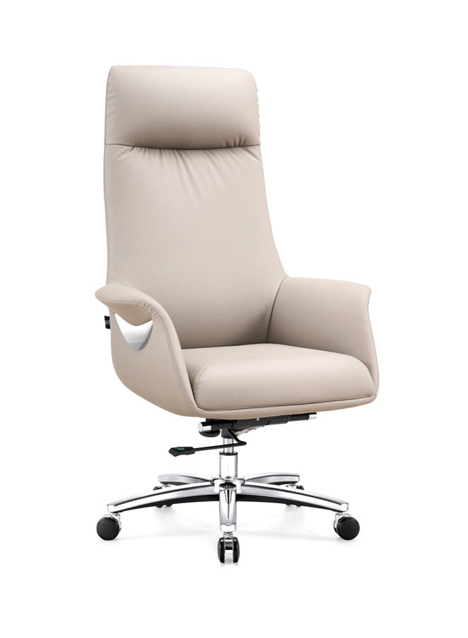 NEO FRONT FURNITURE High Back Office Chair – Premium PU Leather Executive CEO Chair with Height Adjustment, 360° Swivel, Wheels & Thick Cushion for Office & Home Use ( LS-308A ) - Image 1