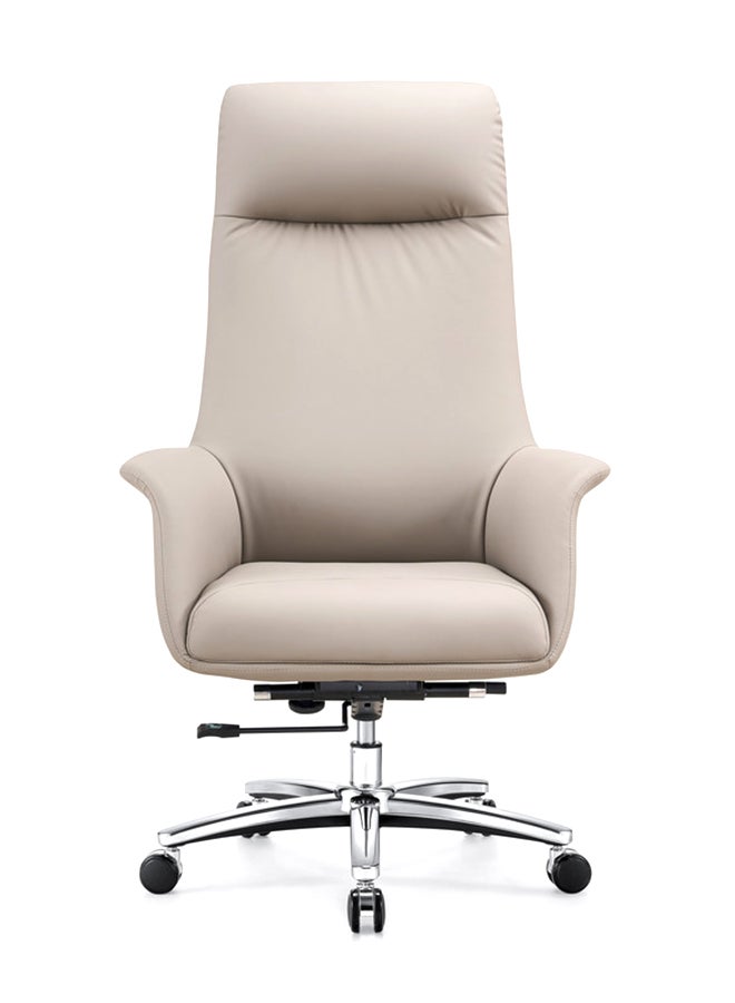 NEO FRONT FURNITURE High Back Office Chair – Premium PU Leather Executive CEO Chair with Height Adjustment, 360° Swivel, Wheels & Thick Cushion for Office & Home Use ( LS-308A ) - Image 2