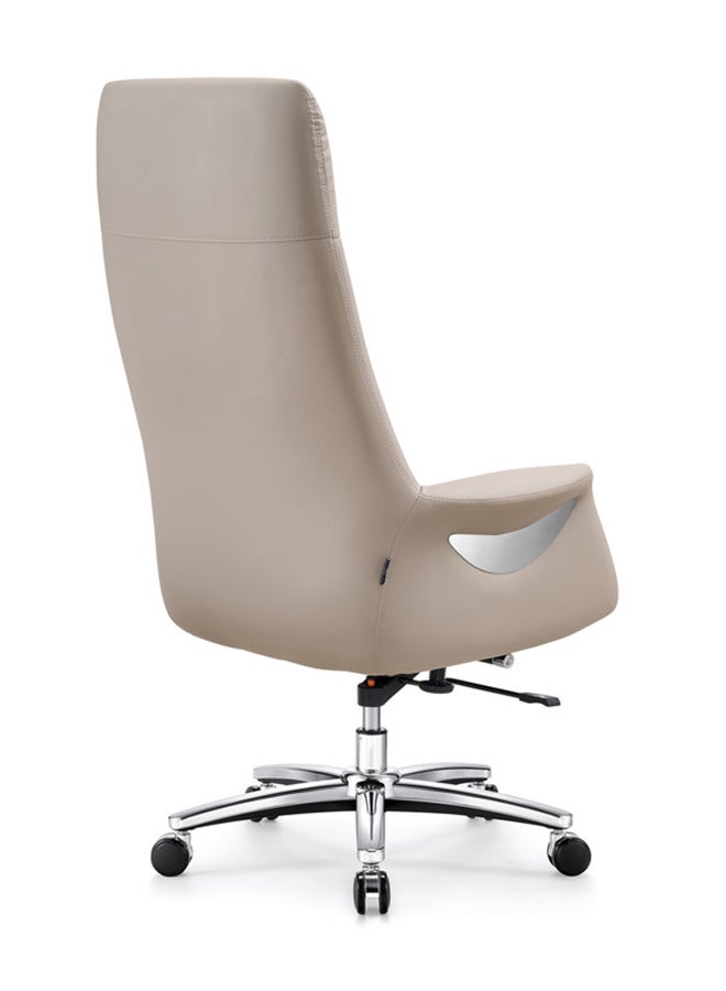 NEO FRONT FURNITURE High Back Office Chair – Premium PU Leather Executive CEO Chair with Height Adjustment, 360° Swivel, Wheels & Thick Cushion for Office & Home Use ( LS-308A ) - Image 3