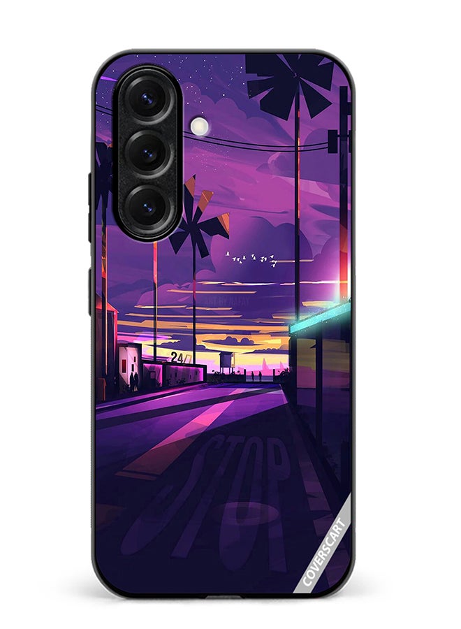 VR CREATIVE Protective Case Cover For Samsung Galaxy S25 Empty Road Design Multicolour