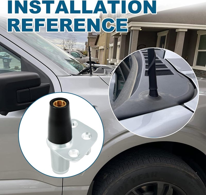 BASIKER Car Radio Antenna Base Mount Fit for 2017-2021 Ford F-250 F-350 Super Duty, Antenna Base Mount Ford Accessories OEM HC3Z-18A984-A 926-535 - Image 3