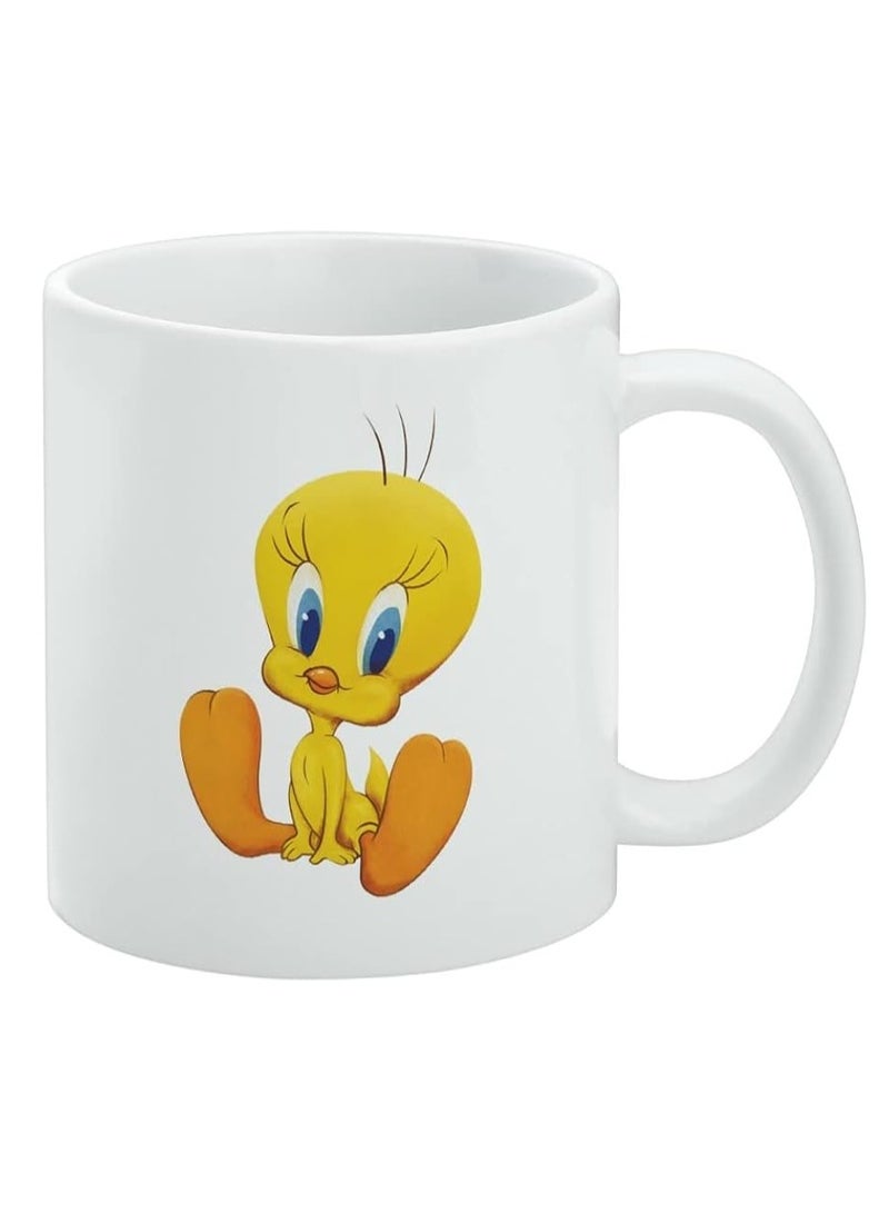 LIT Tweety Cute Printed White Coffee Ceramic Mug
