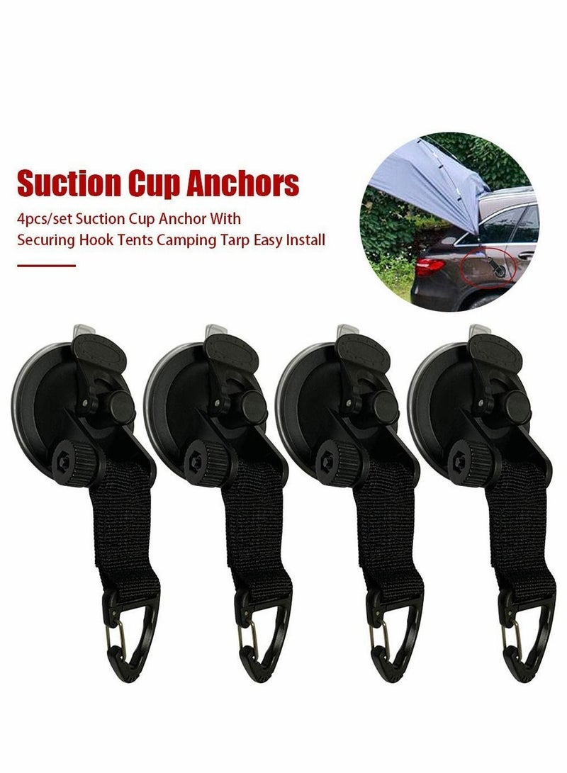 Suction Cup Anchor Securing Hook Tent Multifunctional Car Tensioner for Tie Downs - Image 2