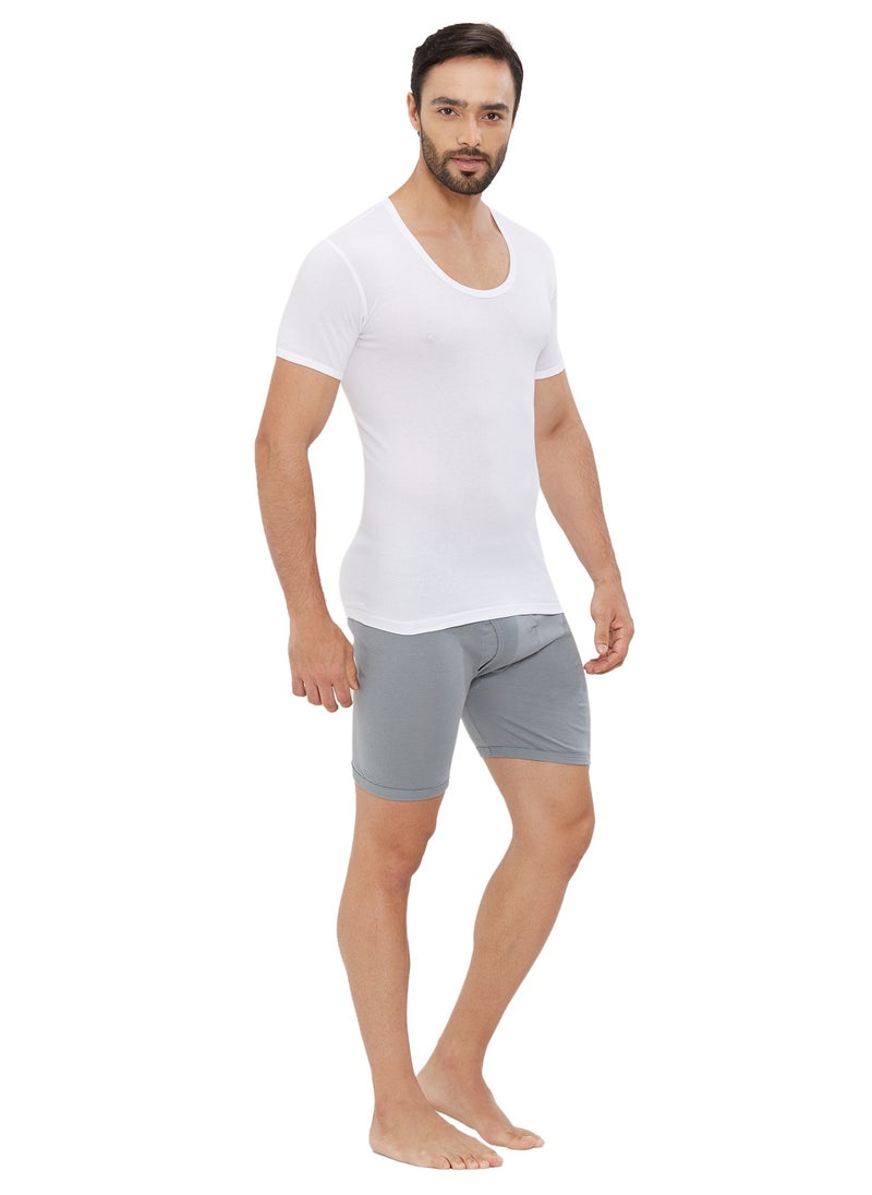بي واي سي - قميص داخلي BYC MEN'S AEROCOOL برقبة على شكل حرف U (عبوة من 3 قطع) - أبيض - Image 1