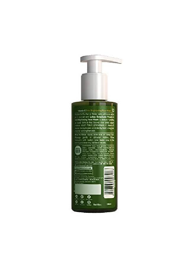 LOTUS BOTANICALS Skin Brightening Face Wash Vitamin C Sulphate Silicon & Chemical Free All Skin Types 180Ml  - Image 3