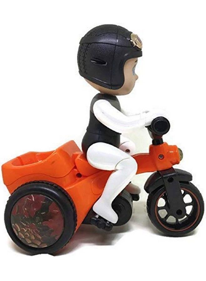 Goyal's 03 Bicycle Bump & Go Toy With Flashing Lights Music Sound Automatic Riding 360 Degree Rotation Bicycle 03 Entertainment For Kids Both Boys And Girls Assorted Multicolor - Image 5