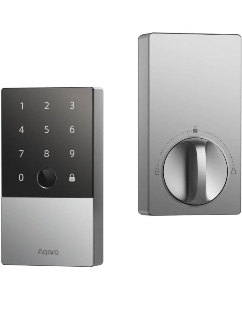 Aqara - Smart Door Lock U100 with E1 Hub Kit and 2x NFC cards DL-D01D Silver Global Version - Image 1