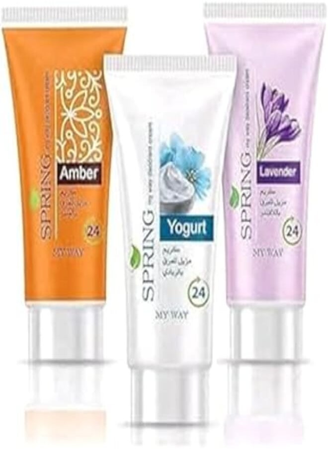 My Way My Way Spring Deodorant Cream (3 Pieces) 