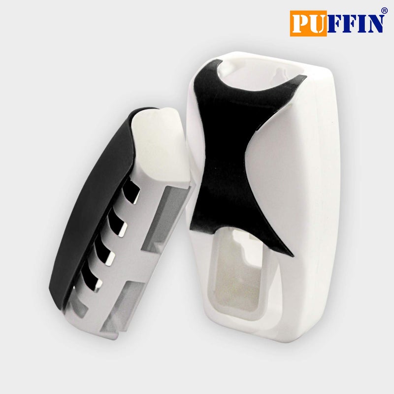 Puffin Automatic Plastic Toothpaste Dispenser with Toothpaste Holder - Image 4