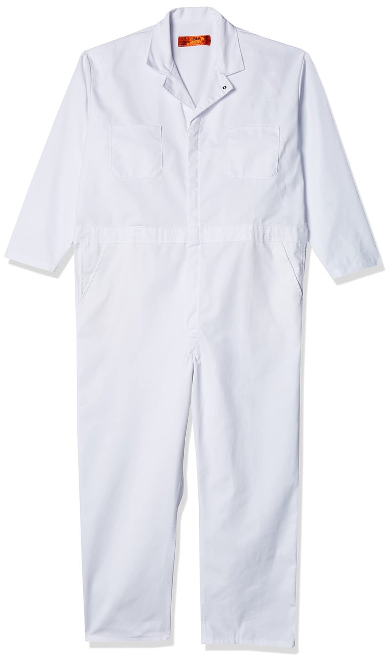 Red Kap Men's Twill Action Back Coverall, White, Medium - Image 4