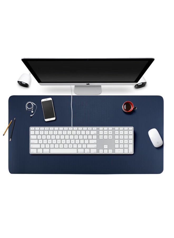 Bubm Medium Size Mouse Pad Office Desk Pad Laptop Pad Keyboard Pad Office Writing Desk Pad Game Pad Waterproof Support Large Quany Customization Blue Medium Single Side - Image 1