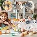 YJPPDD Big taba Squishy Cat Handmade Squishy Cat for AdultKids Stress Relief Cute  Soft Cat Design Perfect Squeeze Toys Gift for Relaxation and Fun  Dress Up Your Own Squishies CatSiamese - Image 4