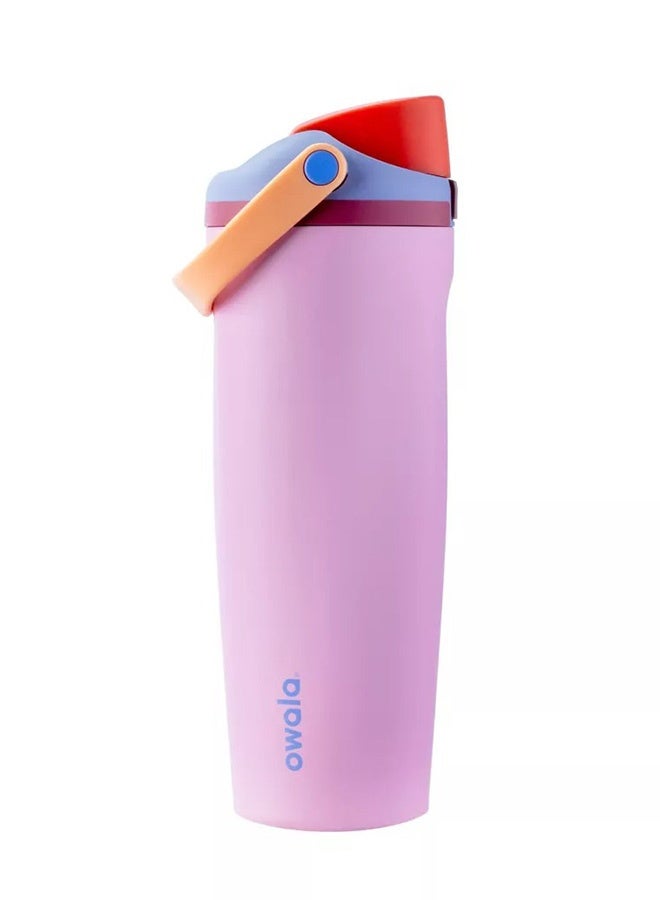 30oz FreeSip Sway Insulated Stainless Steel Water Bottle with Two-Way Spout, Built-In Straw and Bucket Handle, Made for Travel, School, and Sports,  BPA Free, Leak Proof - Image 1