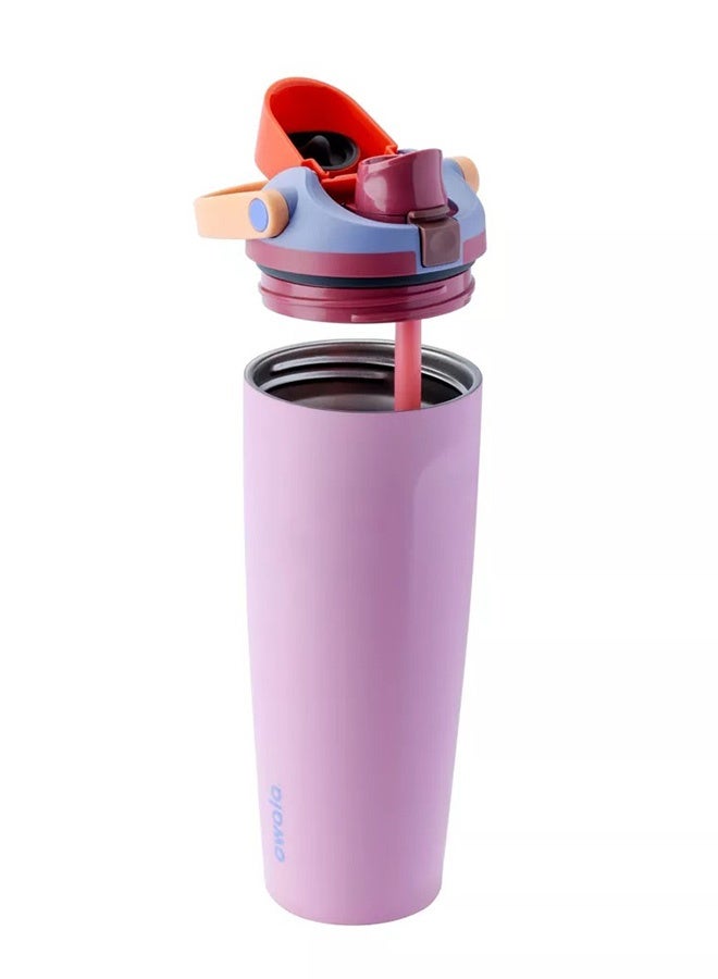 30oz FreeSip Sway Insulated Stainless Steel Water Bottle with Two-Way Spout, Built-In Straw and Bucket Handle, Made for Travel, School, and Sports,  BPA Free, Leak Proof - Image 2