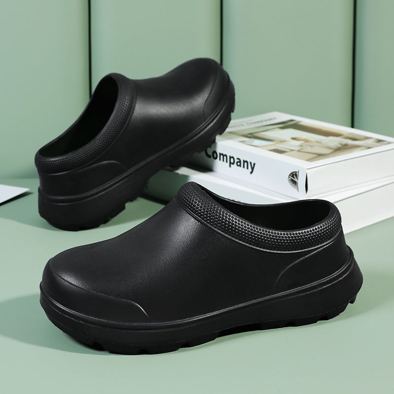 Eva High Elastic Eco-Friendly Outdoor Work Shoes Breathable Wear-Resistant Non-Slip Waterproof Kitchen Shoes Summer Couple Thick Slippers - Image 4