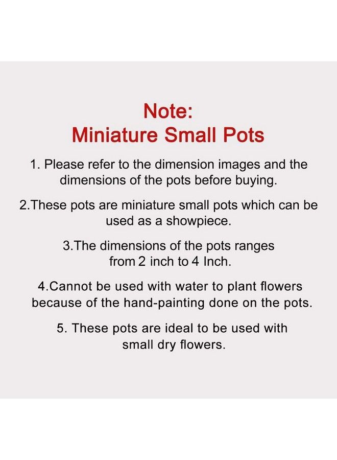 ExclusiveLane أواني فخارية مطلية يدوياً من وارلي لغرفة المعيشة وزينة المنزل مجموعة قطع أثرية مصغرة (7.6 سم × 7.6 سم × 9.1 سم مجموعة زرقاء من 3 أواني صغيرة) - Image 4