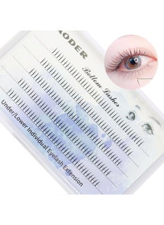 DAODER Lash Clusters Bottom Lash Extension Natural Lower Diy Eyelash Extension With Clear Band Soft Light Under Eye Individua Lashes Pack (Bottom Lashes Fairy) 