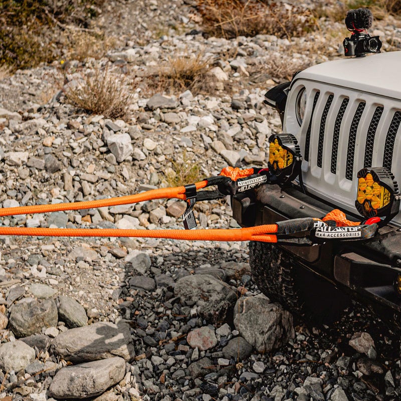 ALL-TOP Kinetic Recovery Rope Kit w/ 2 Soft Shackles, 48000Lbs, 1in x 30ft, Heavy Duty 30+% Elasticity, 16000Lbs Work Load Limit - Image 4