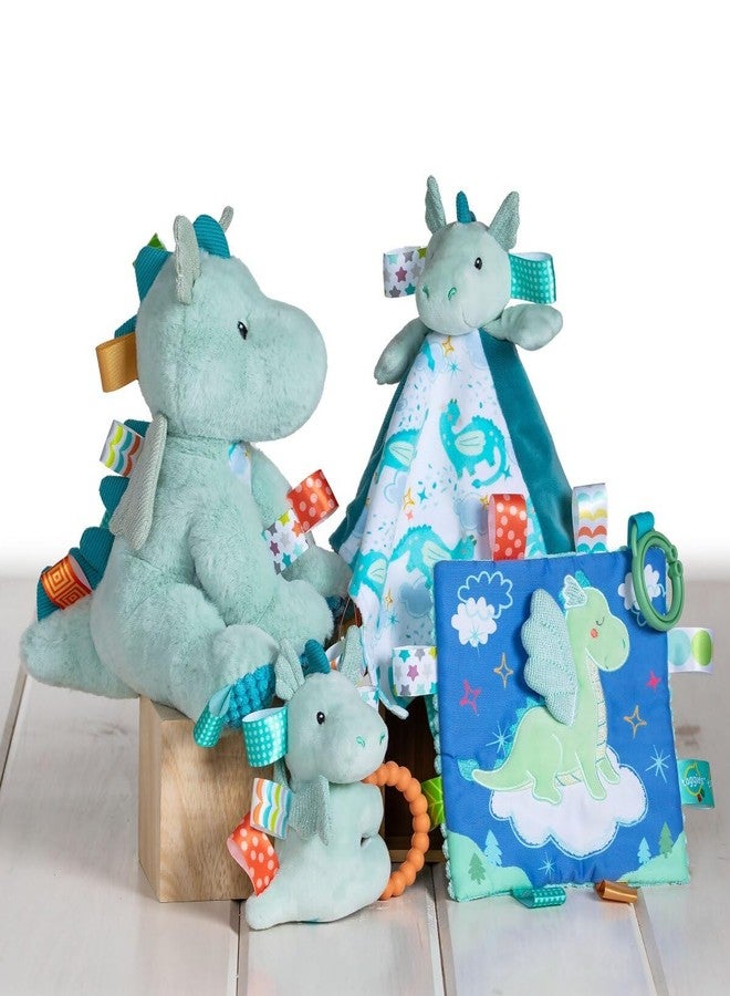 Taggies Stuffed Animal Soft Toy with Sensory Tags, 9-Inches, Mega-Taggies Drax Dragon - Image 3