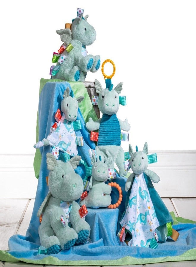 Taggies Stuffed Animal Soft Toy with Sensory Tags, 9-Inches, Mega-Taggies Drax Dragon - Image 5