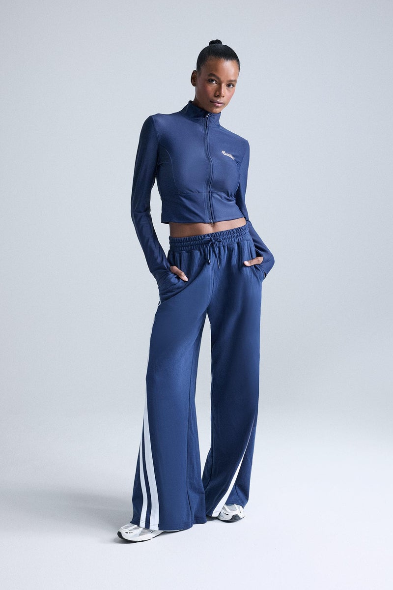 DeFacto Blue Woman Wide Leg Wide Leg Trousers Casual - Image 1