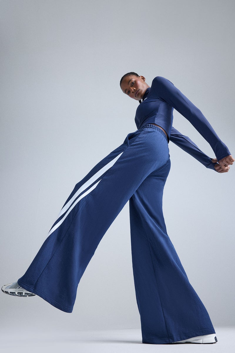 DeFacto Blue Woman Wide Leg Wide Leg Trousers Casual - Image 2