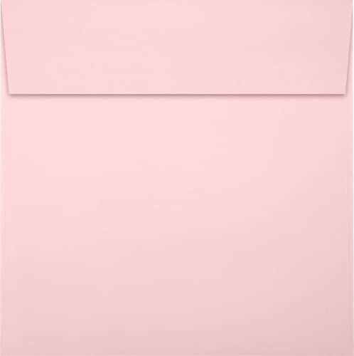 LUXPaper Square Invitation Envelopes | Peel & Press | 5 1/2" x 5 1/2" | Candy Pink | 80lb. Text | 50 Qty - Image 2