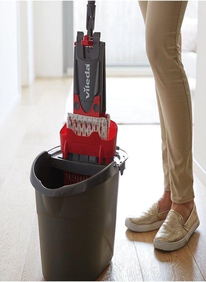 Vileda - Vileda Floor mop Set, Plastic Metal Polystyrene, red - Image 1