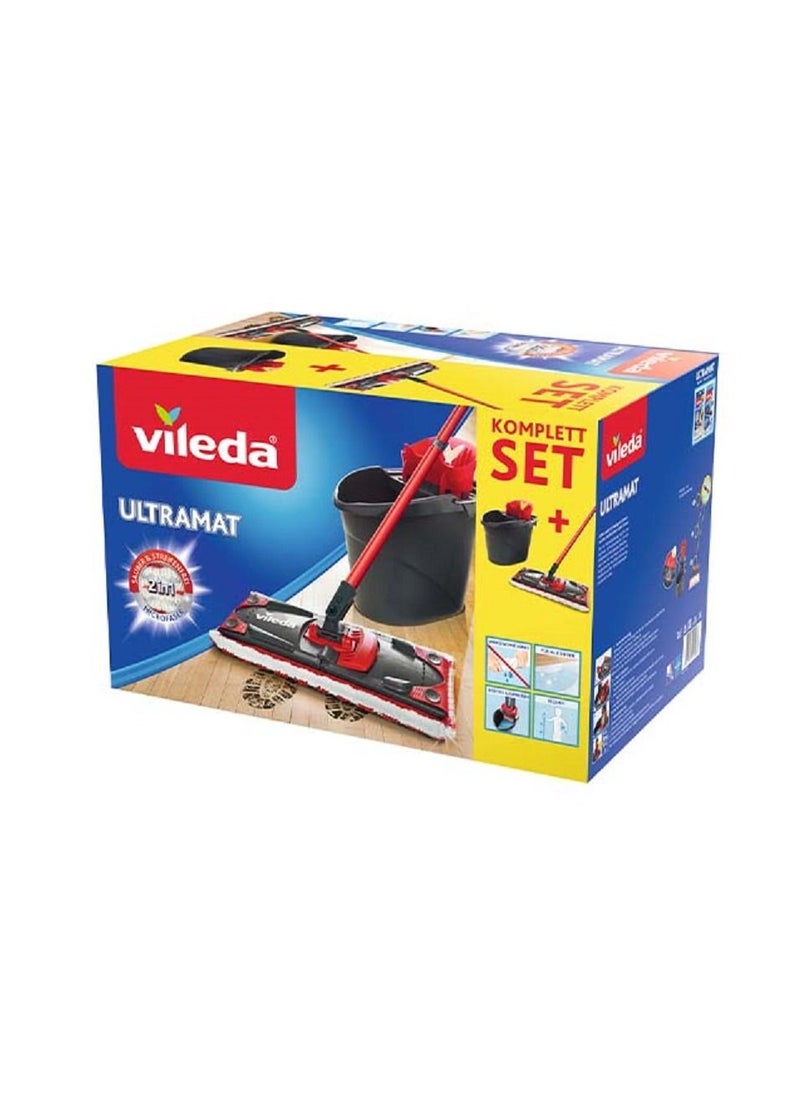 Vileda - Vileda Floor mop Set, Plastic Metal Polystyrene, red - Image 1