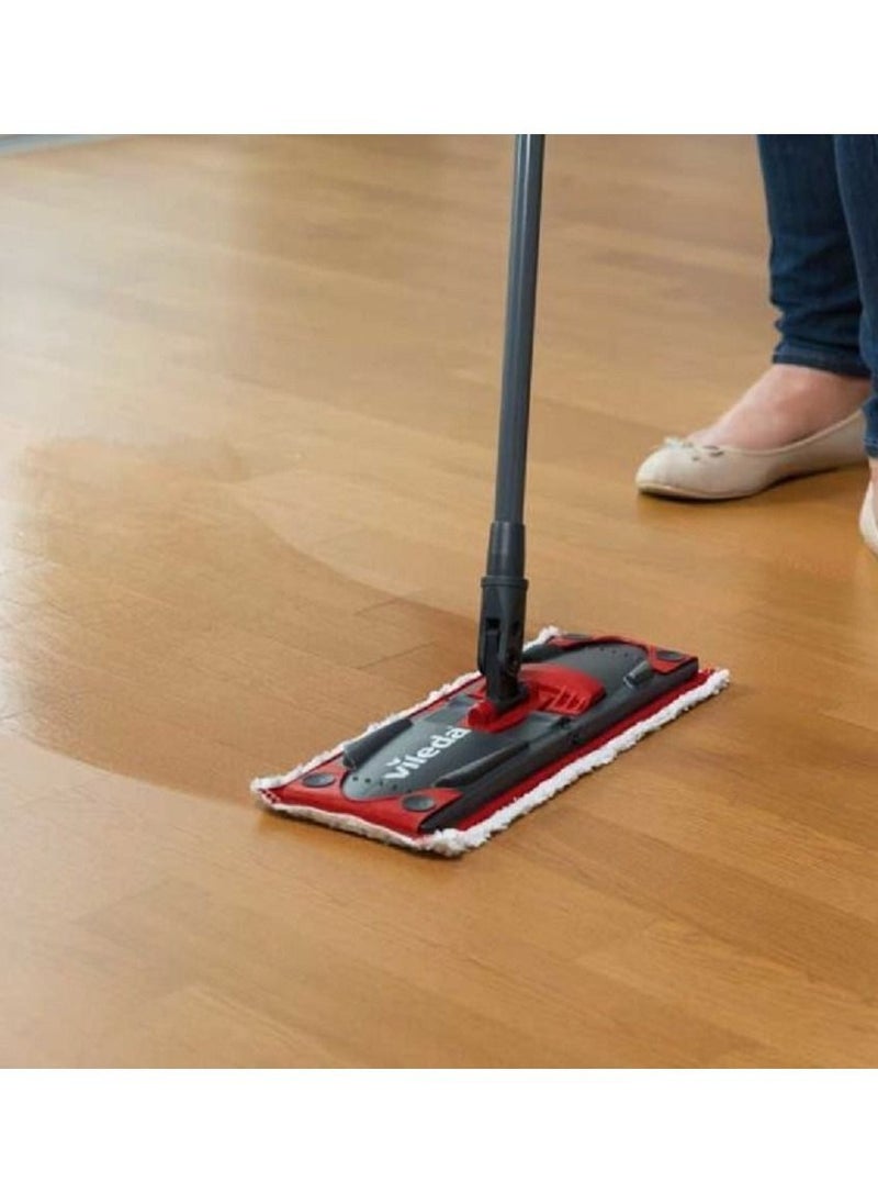 Vileda - Vileda Floor mop Set, Plastic Metal Polystyrene, red - Image 1