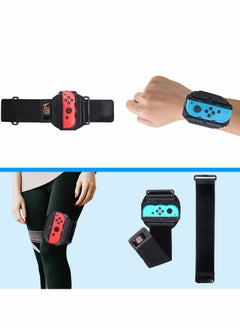 Y&D Wristband and Sports Leg Strap for Switch Just Dance 2022, 2 in 1 Joypad Fitness Ring Straps Suitable Nintendo OLED（2 Pack）  - Image 4