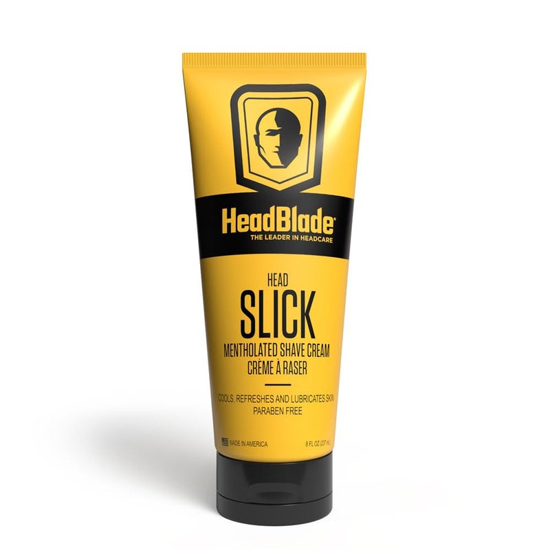 HeadBlade HeadSlick Shave Cream 8 oz for Smooth Headshaving for Bald Men, Helps with Irritation, Redness, & Razor Burn - Image 1