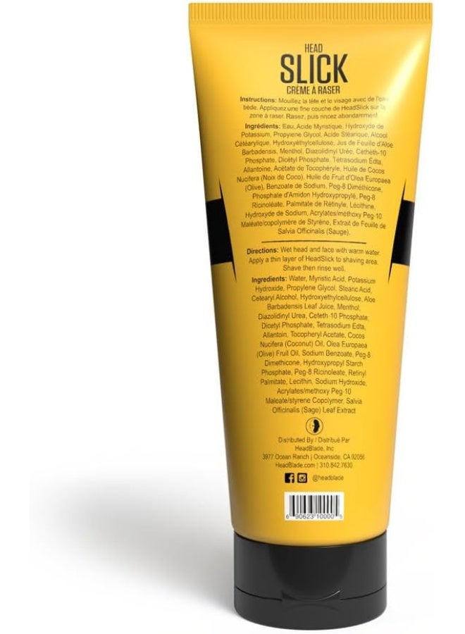 HeadBlade - Headslick Mentholated Shave Cream, Use It Anywhere You Shave - 8 Fl Oz  - Image 2
