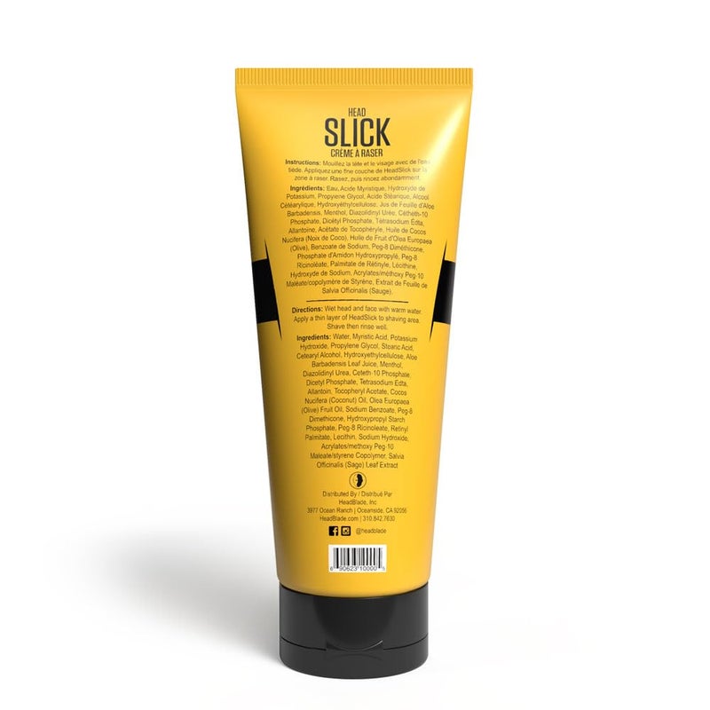 HeadBlade HeadSlick Shave Cream 8 oz for Smooth Headshaving for Bald Men, Helps with Irritation, Redness, & Razor Burn - Image 2