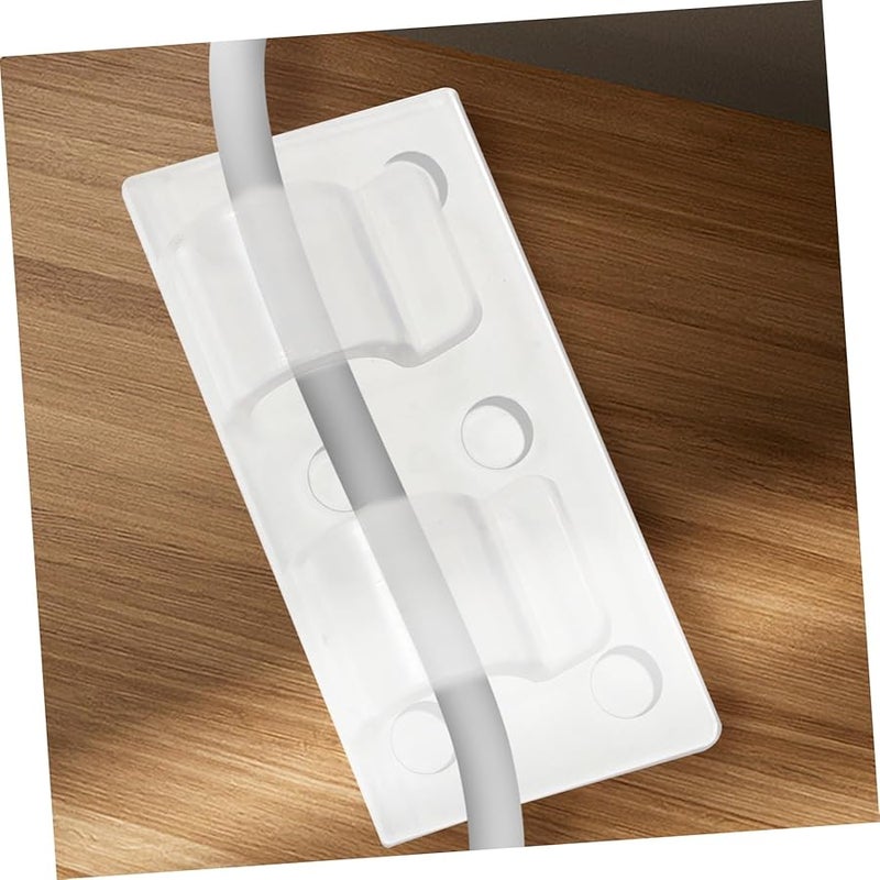 Cabilock 50 Pack Adhesive Cable Clips White Wall Mount Wire Organizer For Cable Management - Image 5