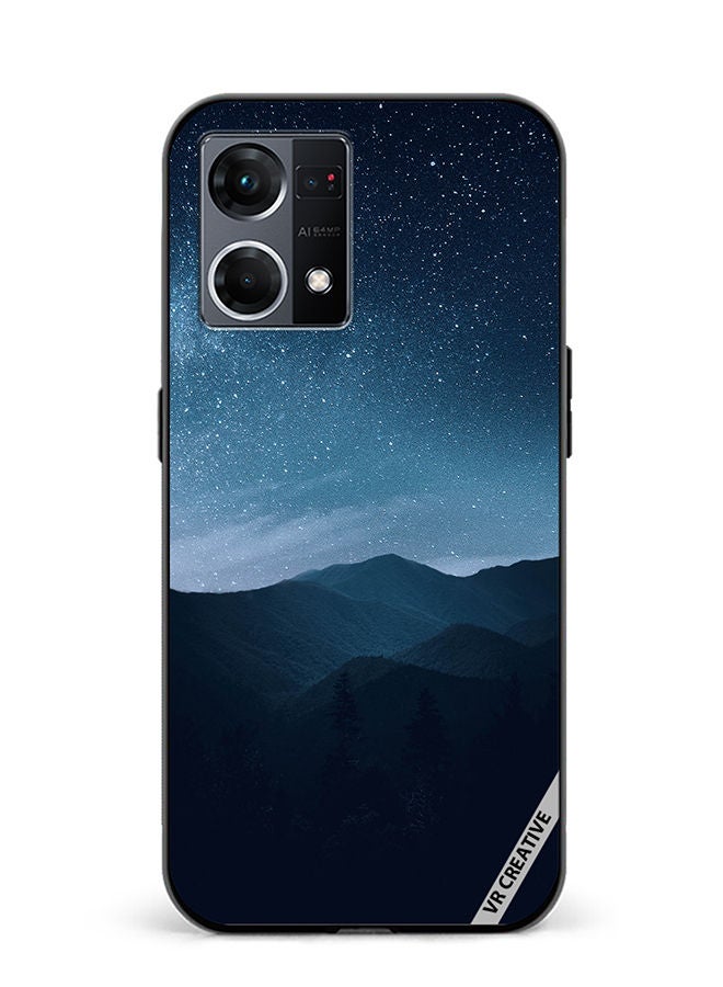 VR CREATIVE Protective Case Cover For Oppo Reno8 4G Starry Nights Design Multicolour - Image 1