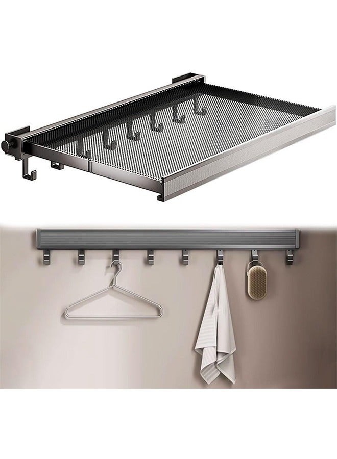 JCB CHIC حامل تجفيف حائطي قابل للطي، حامل تجفيف ملابس، حامل تجفيف ملابس قابل للطي، حامل تجفيف ملابس حائطي قابل للطي، حامل تجفيف شبكي للحمام المطبخ 60 سم - Image 1